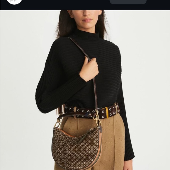 Tory Burch Mini Crescent Calf Hair - Picture 3 of 12